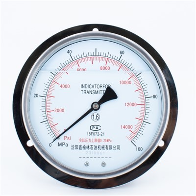 チョークマニホールドコントロールパネル垂直チューブ圧力計